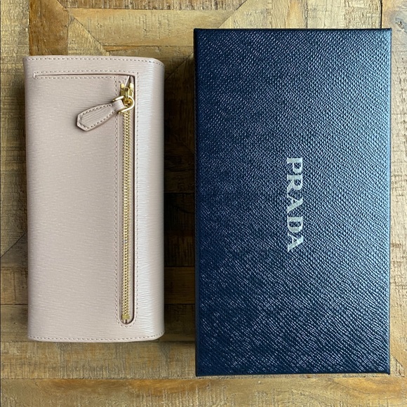 Prada Vitello Move Continental Flap Wallet Cammeo - Picture 7 of 8